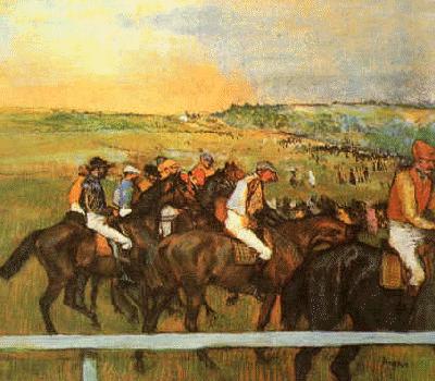 Edgar Degas Racehorses China oil painting art